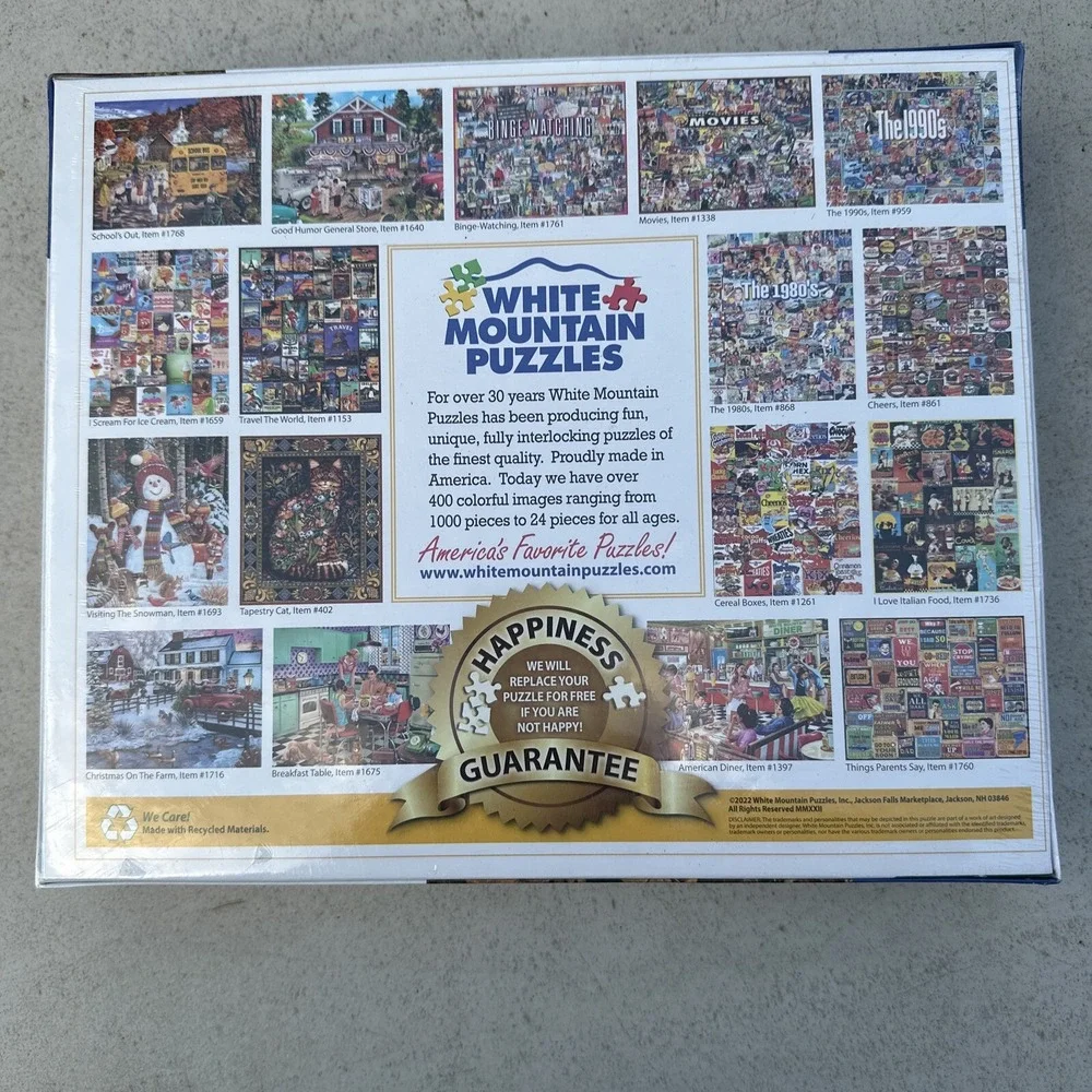 Yellowstone National Park White Mountain 1000 Larger Piece Puzzle‎ Shrinkwrapped